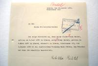 Mitteilung von Rebekka Beutel an den Lübecker Polizeipräsidenten vom 18.1.1939
