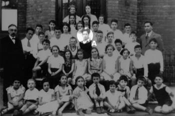 Schülerinnen und Schüler der jüdischen Religionsschule Lübeck, 1935