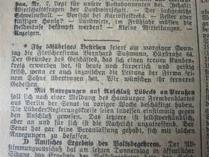 Lübecker Generalanzeiger vom 10.4.1926