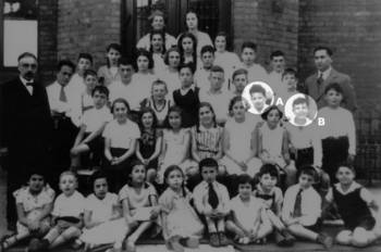 Schülerinnen und Schüler der jüdischen Religionsschule Lübeck, 1935