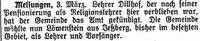 Meldung aus „Der Israelit“ vom 26.3.1925, Quelle: www.judaica-alemannia.de