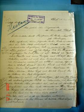 Brief von Heinrich Kesten vom 28. Juni 1935 an den Bürgermeister der Hansestadt Lübeck [2]