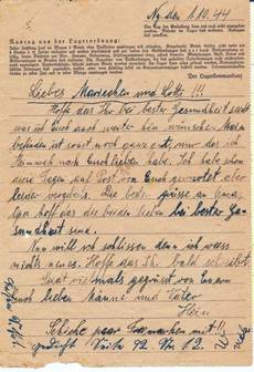 Brief aus Neuengamme 1.10.1944 [6] und [7]