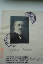 Bernhard Isaak 1919, Archiv der Hansestadt Lübeck, Stadt- und Landamt, Bürgerannahme